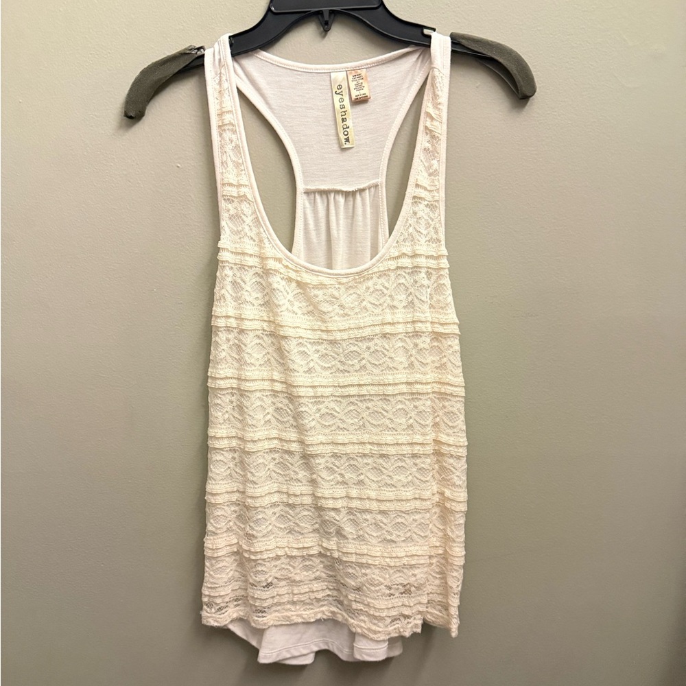 Eyeshadow Cream Lace Tank Top